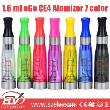 High Quality Colorful 1.6ml EGO CE4 Atomizer, Clearomizer